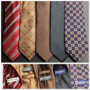 VTG Lot Ties Geoffrey Beene Daniel De Fasson Studio K Alexander Umo Lorenzo Boul